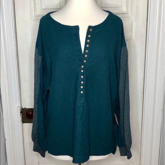 🌈FREE PEOPLE BACK AT IT HENLEY🌈NWOT - Picture 3 of 10